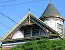 Roof and turret.
